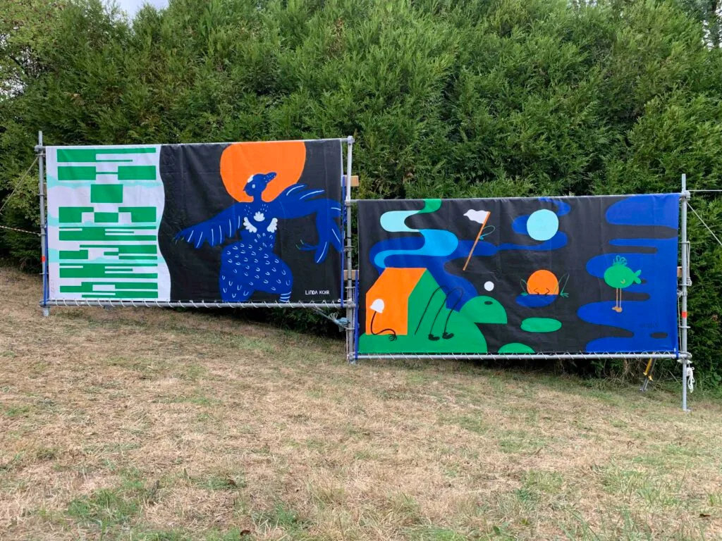 Fresque de Linda Kocher à Chateau Sonic