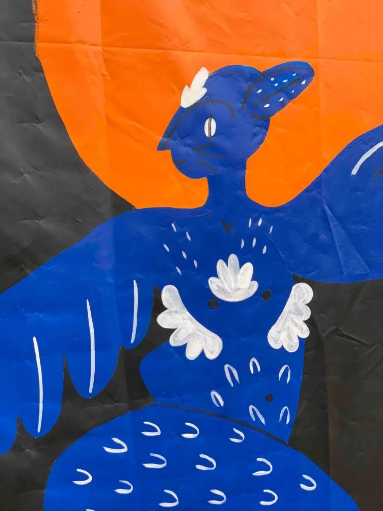 Fresque de Linda Kocher à Chateau Sonic