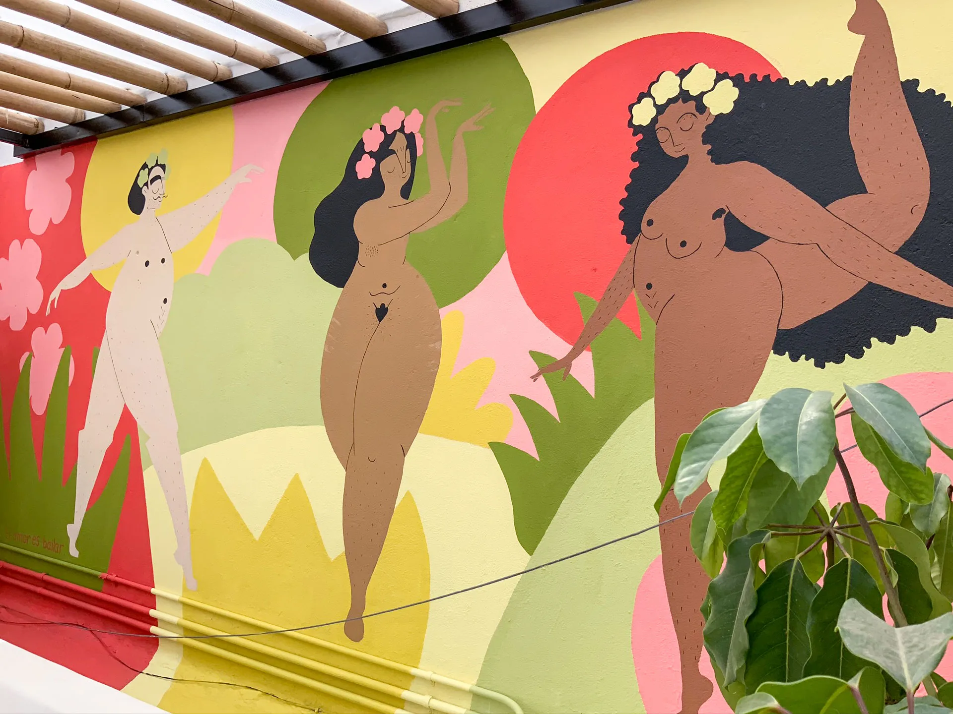 Mural peint par Linda Kocher de Genève