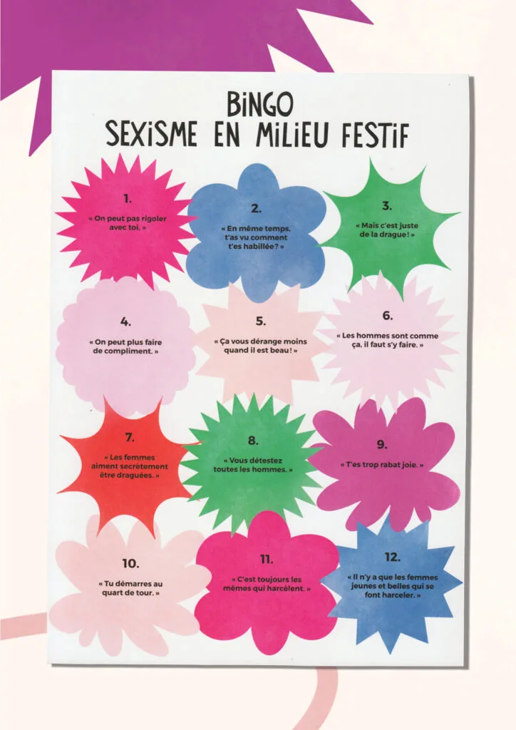 Réalisation de l'identité visuelle, du graphisme, affiches et flyers de l'association We Can Dance iT par Linda Kocher à Genève