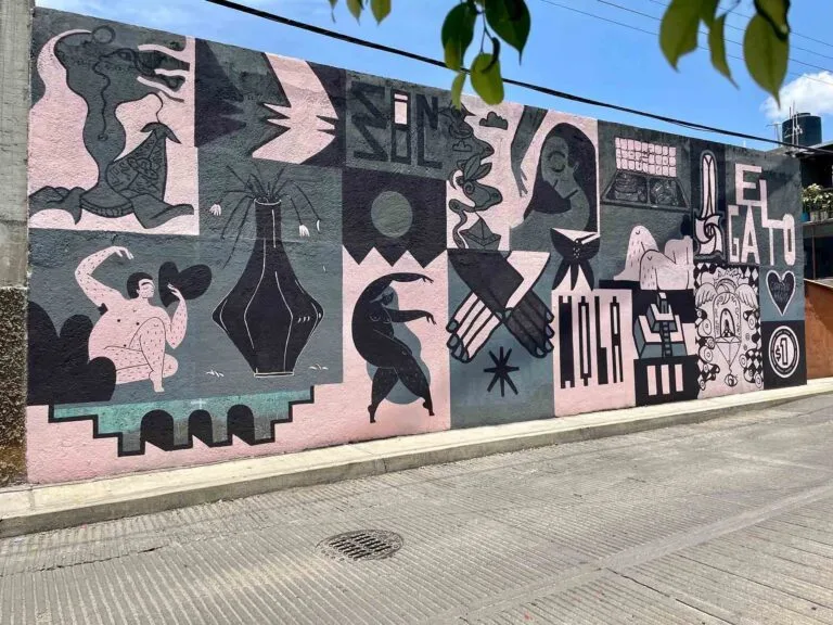 fresque peinte par Linda Kocher de Genève