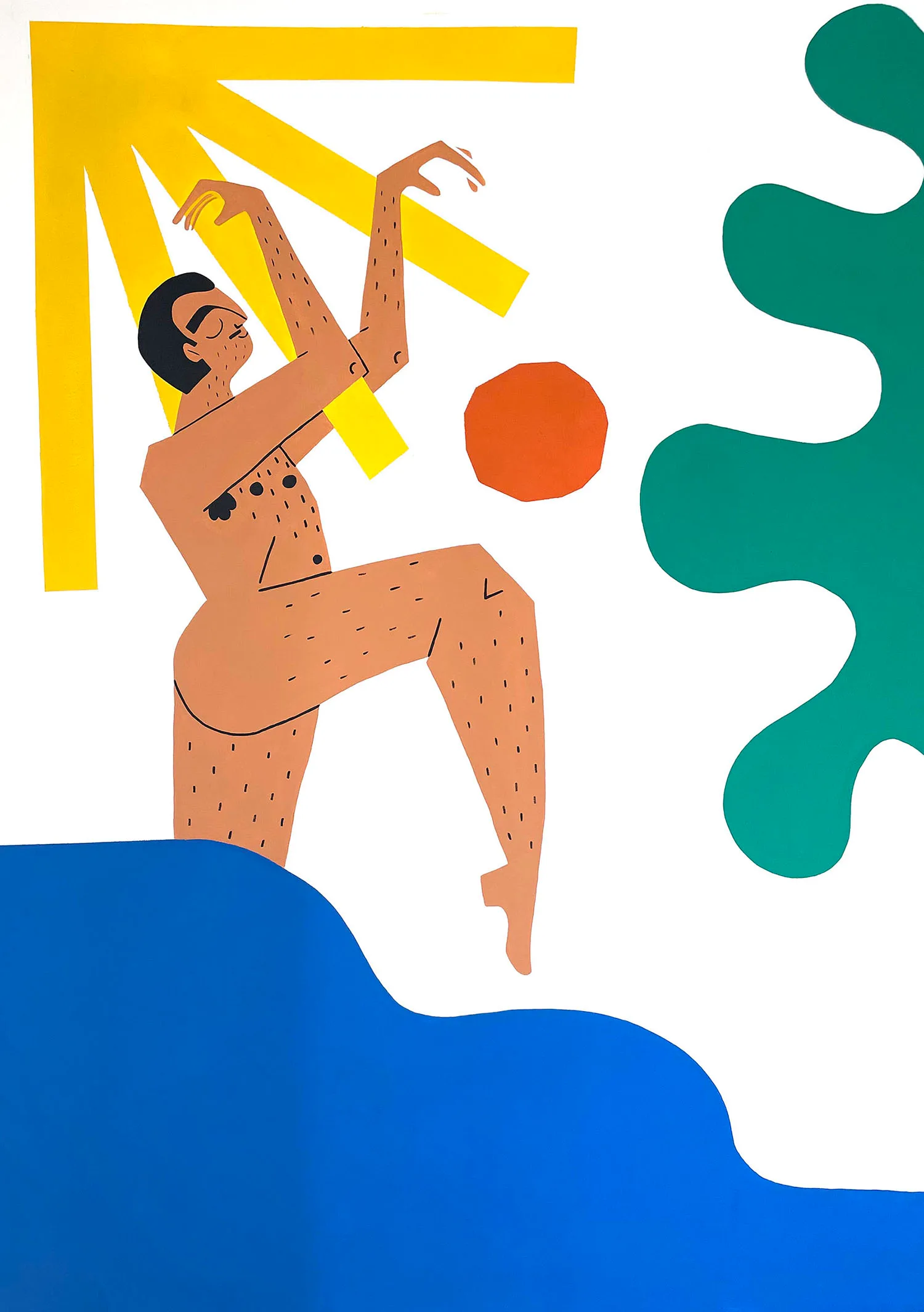Mural peint par Linda Kocher de Genève