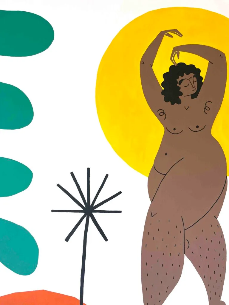 Mural peint par Linda Kocher de Genève