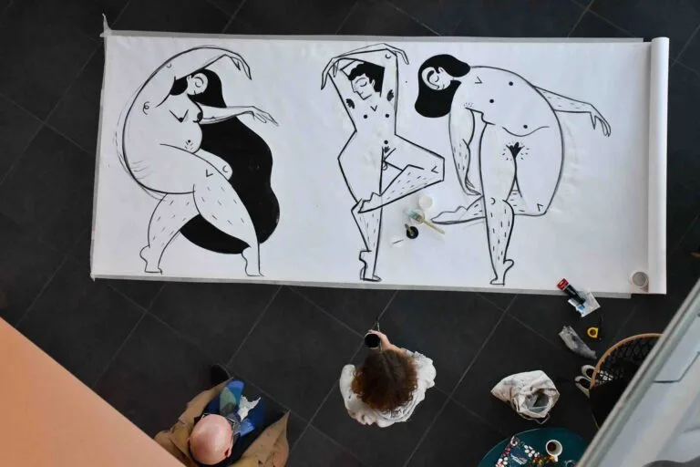 Live painting de Linda Kocher à Genève