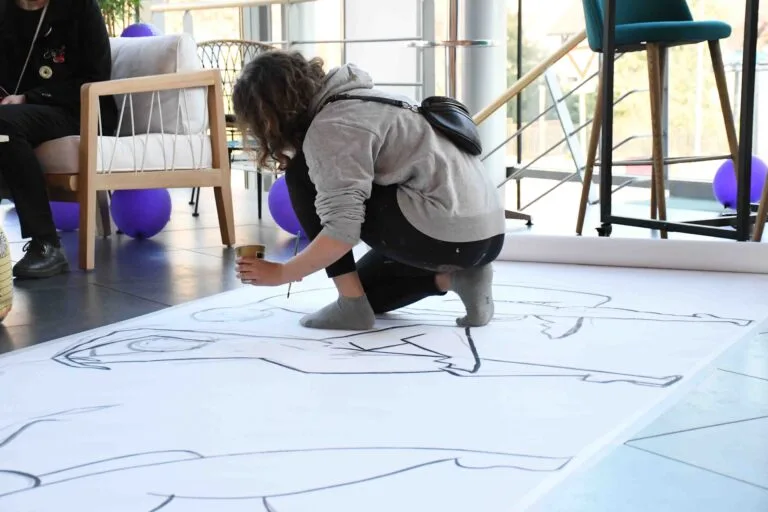 Live painting de Linda Kocher à Genève